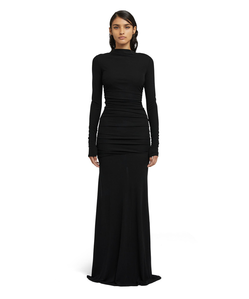 MSGM Maxi dress in fluid jersey outlook