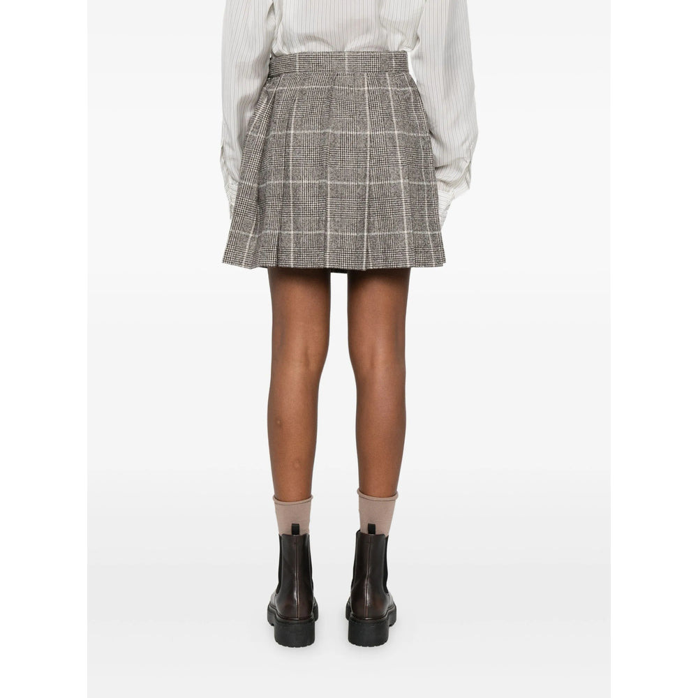 Brunello Cucinelli Grey Skirts - Pleated Skirts Women - 5