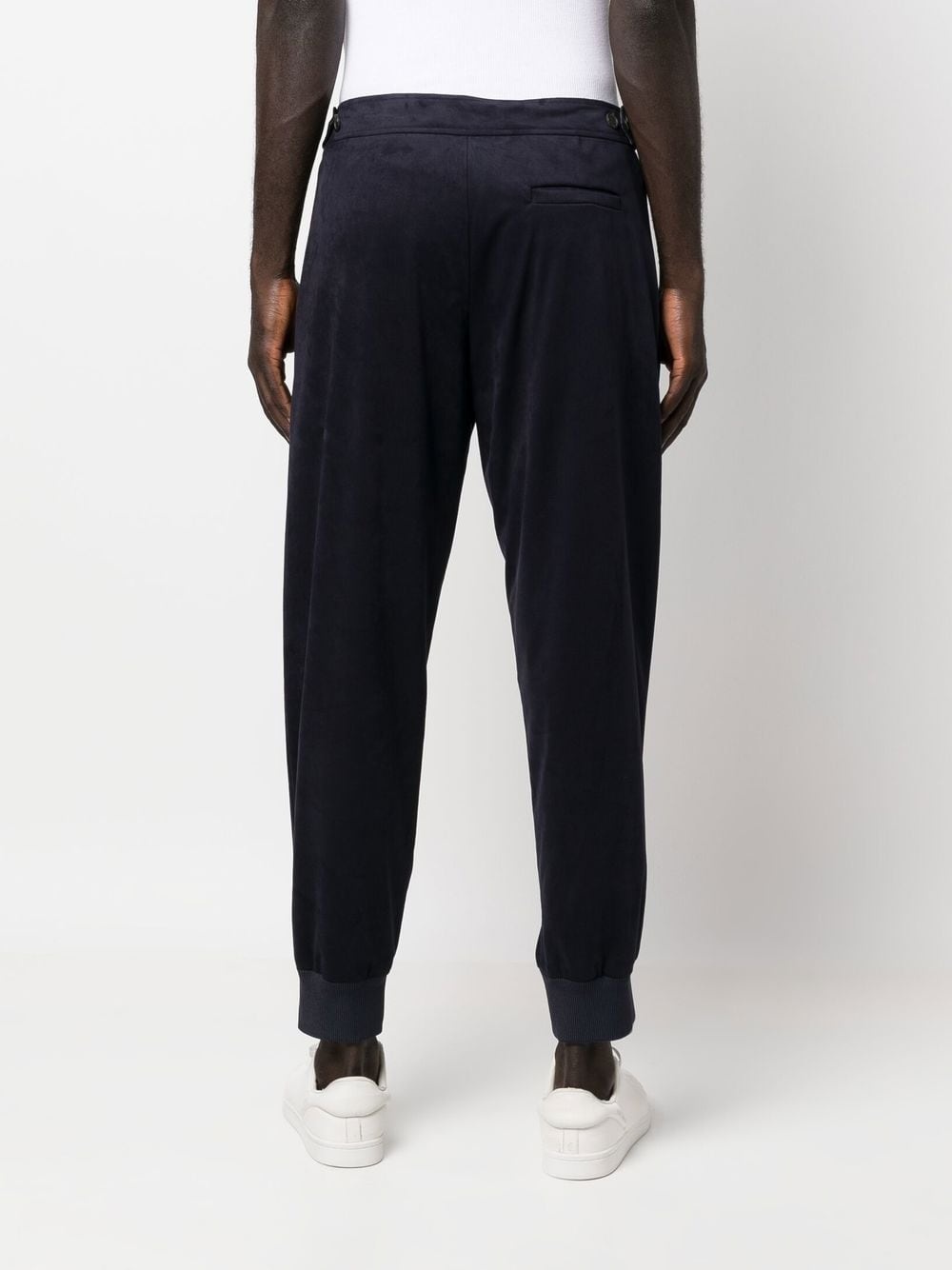 cuffed tapered-leg trousers - 4