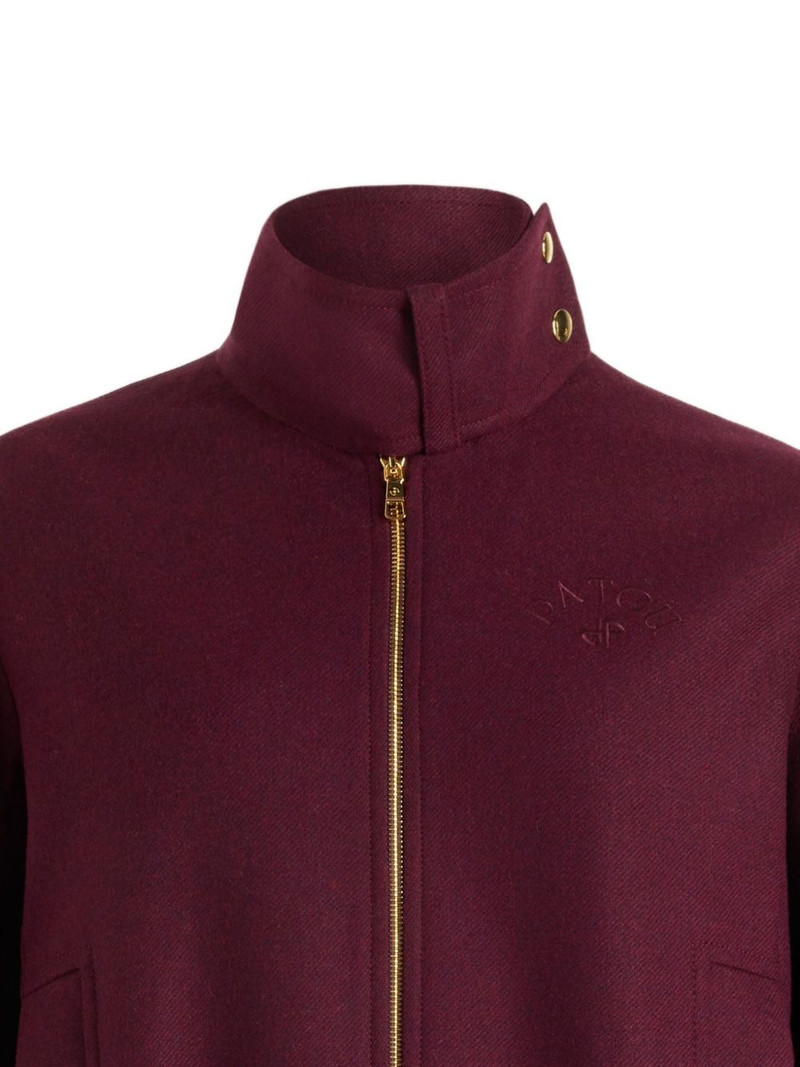 PATOU high-neck elasticated-cuffs bomber jacket outlook