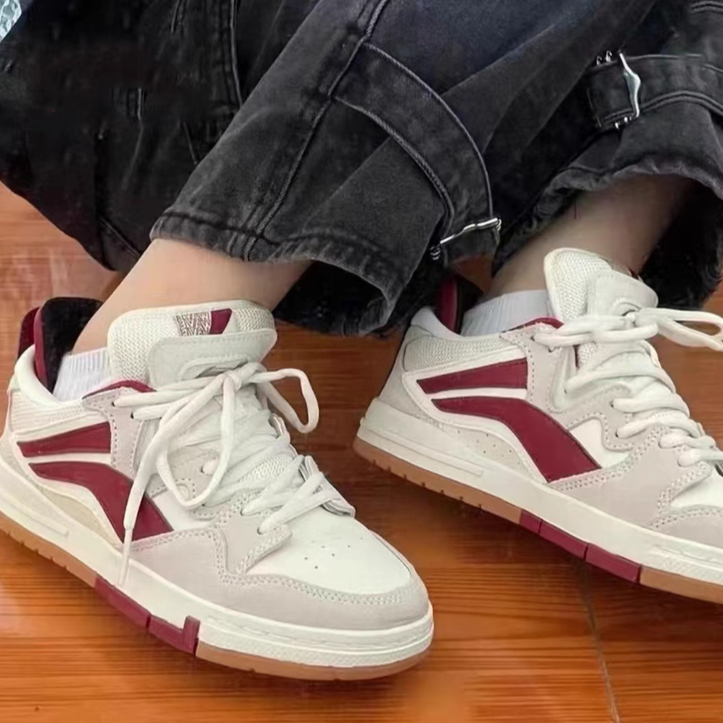 (WMNS) Li-Ning Wave Pro 'Grey Red' AECS060-1 - 6