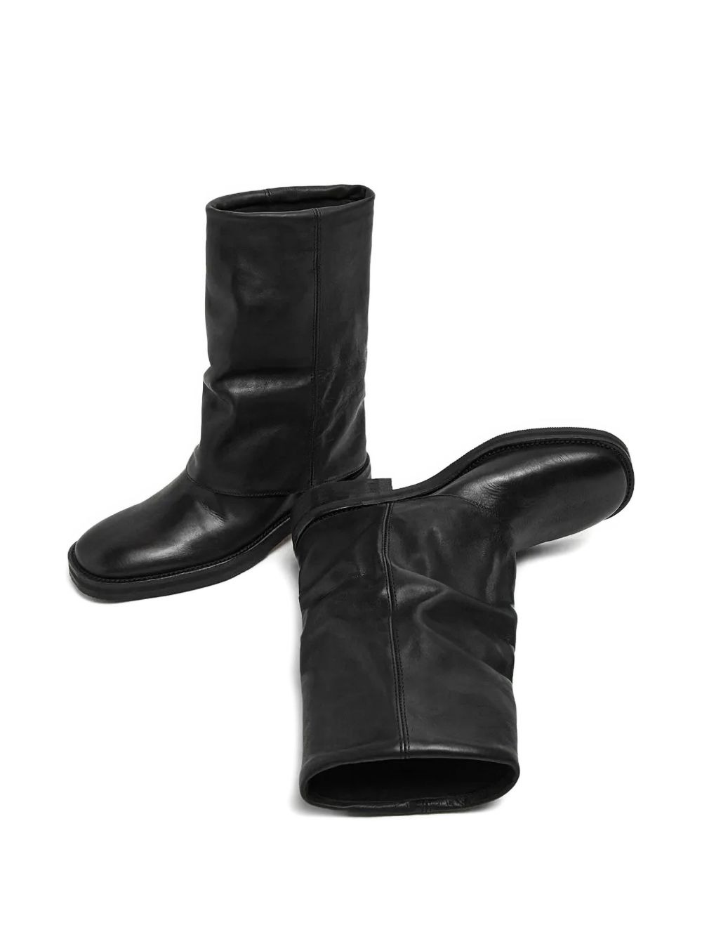 20mm slouched leather ankle boots - 2