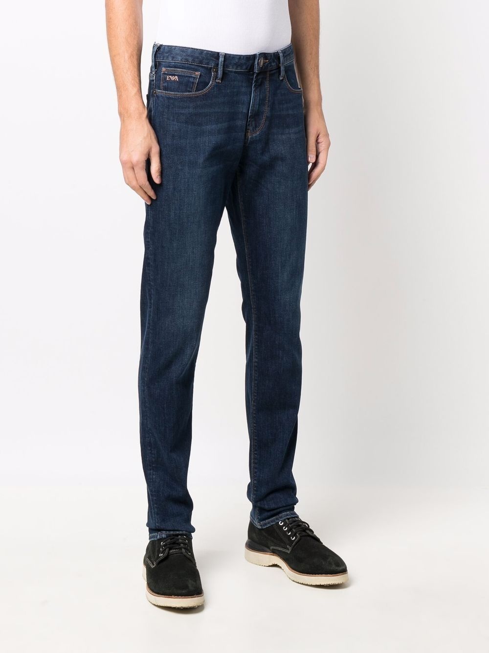 mid-rise straight leg jeans - 3