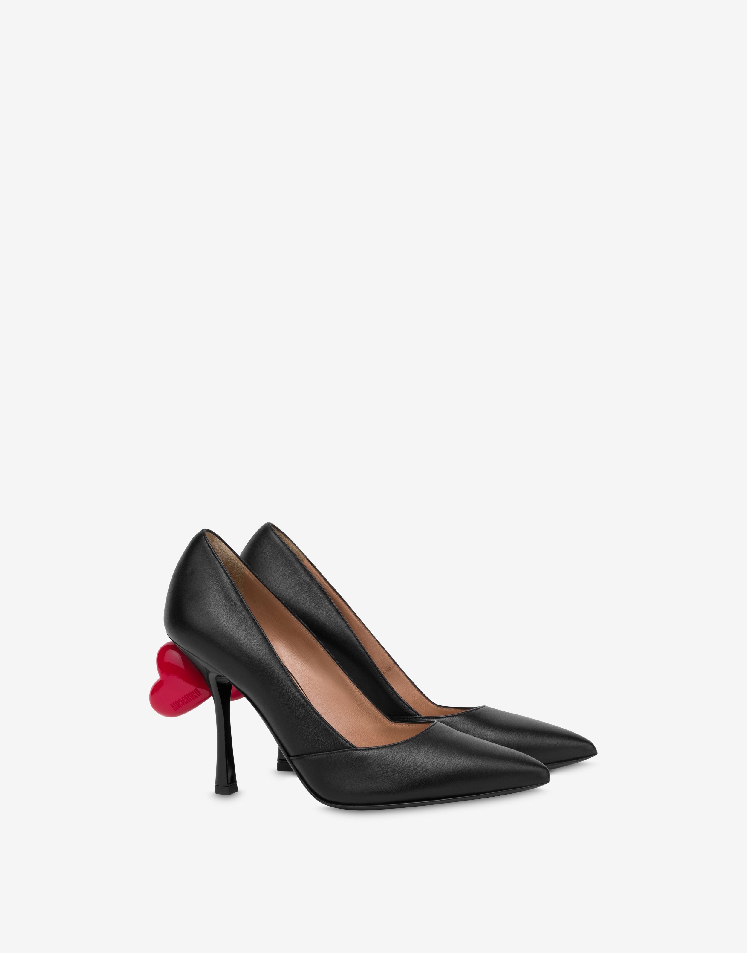 SWEET HEART NAPPA LEATHER PUMPS - 1