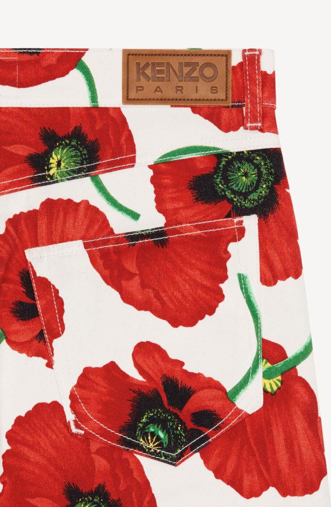 'KENZO POPPY' five pocket short - 4