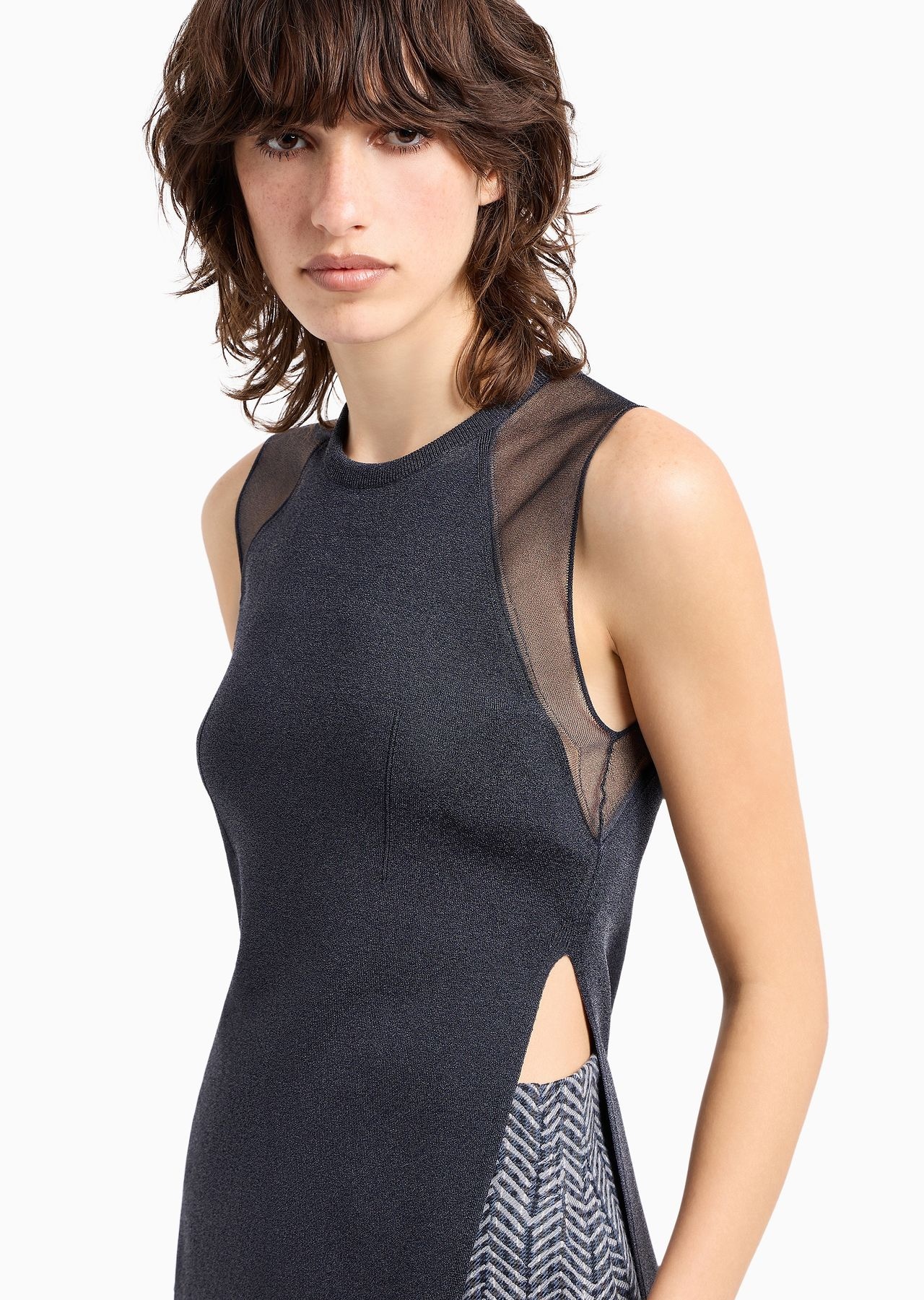 Stretch viscose-blend knit top - 5
