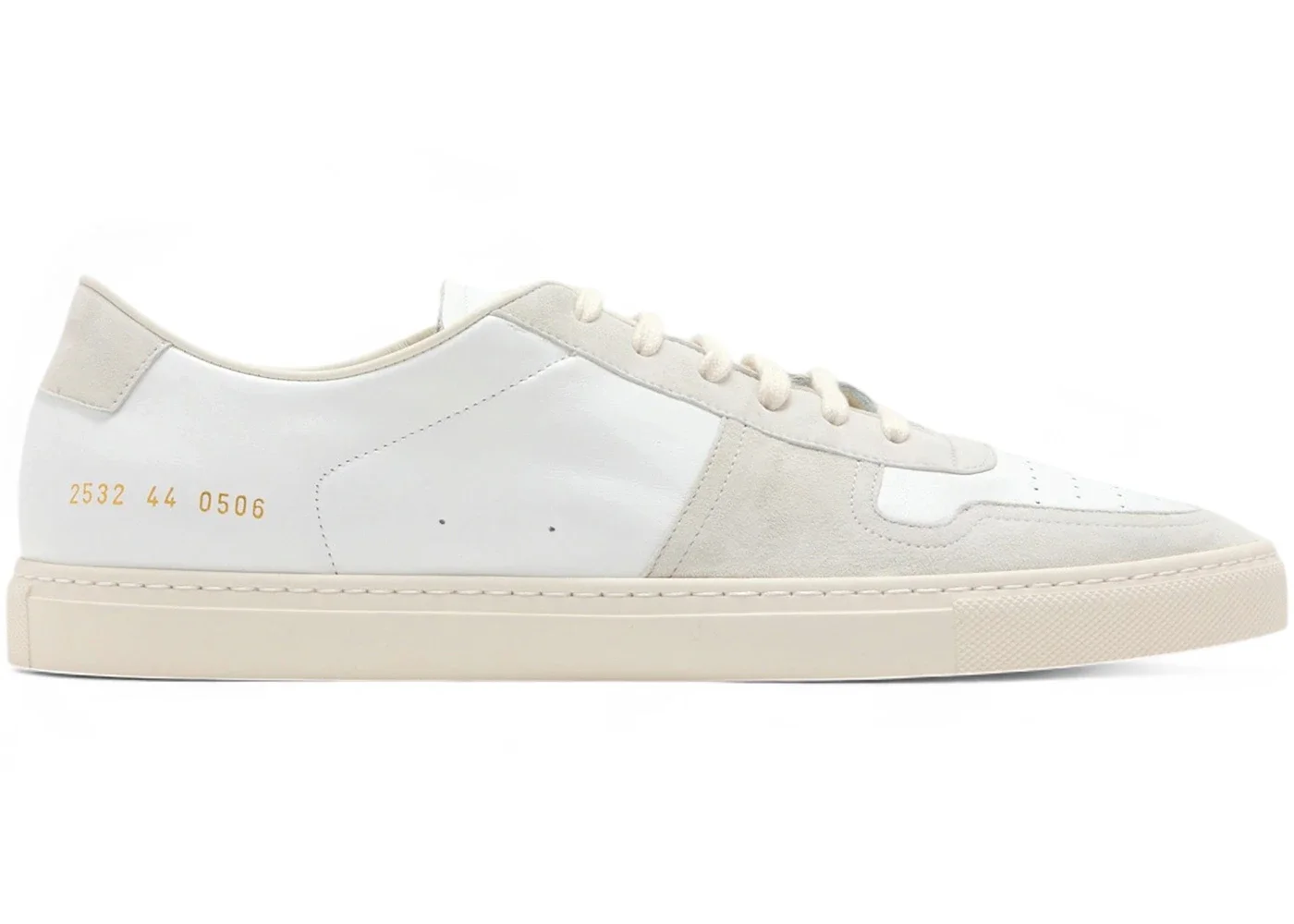 Common Projects BBall Low White Leather Suede - 1