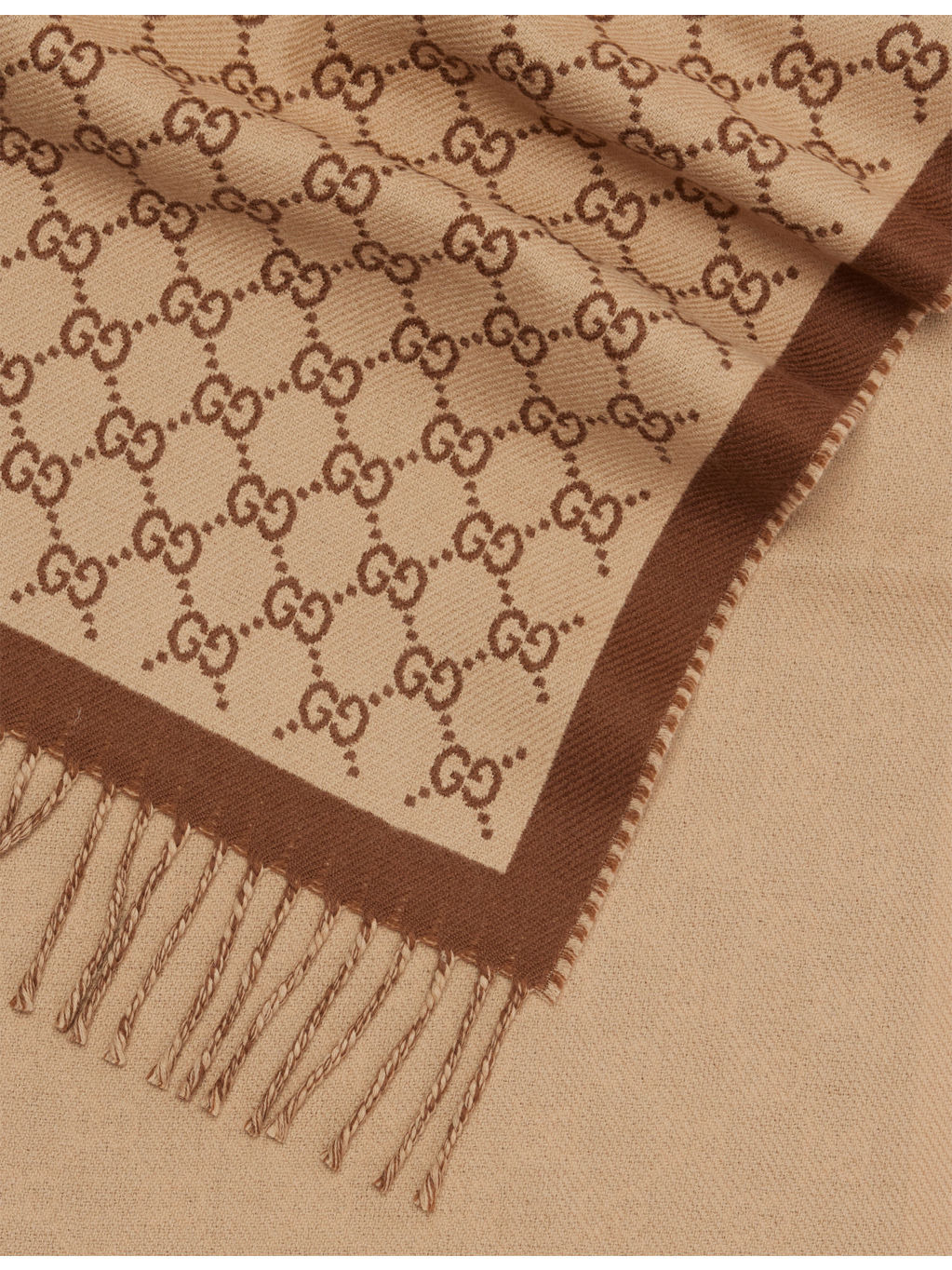 Monogram Knitted Wool Scarf - 3