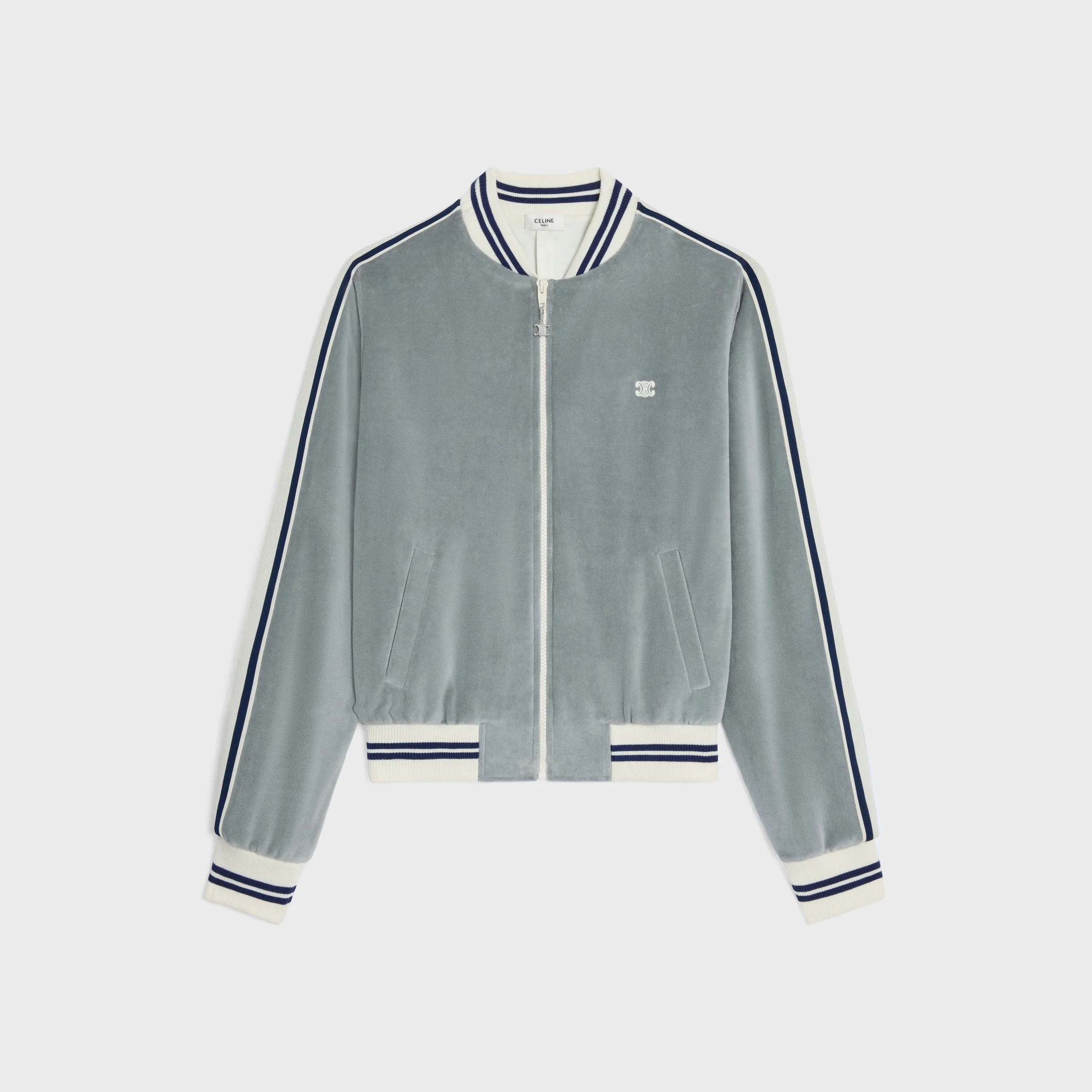 teddy tracksuit jacket IN velvet jersey - 1