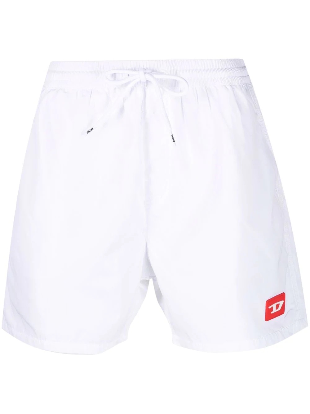 logo-patch swim shorts - 1