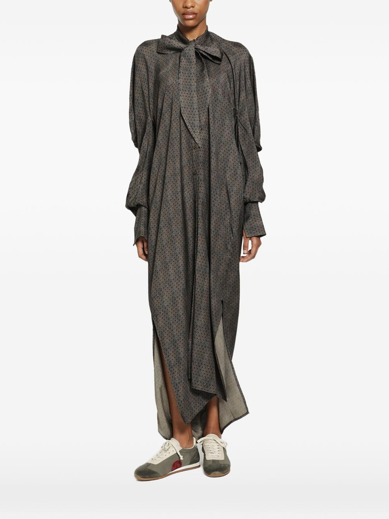 Corey printed pussy-bow coat 1
