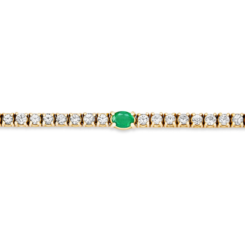 Green Goddess Tennis Bracelet 3