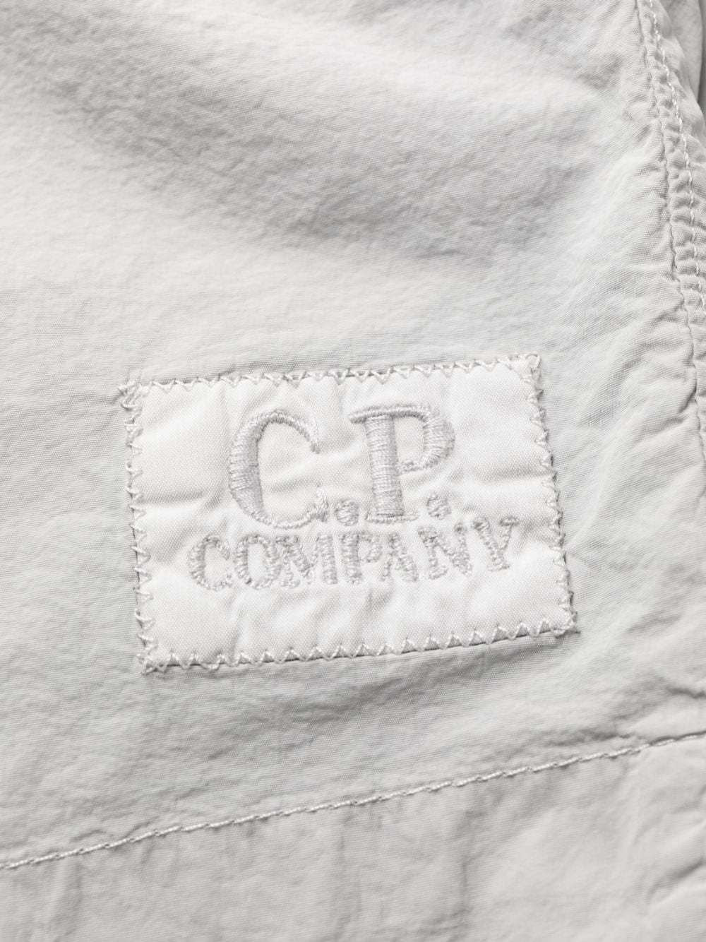 logo-patch elasticated-waist shorts - 3