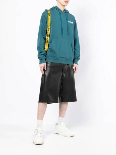 Off-White logo-print hoodie outlook