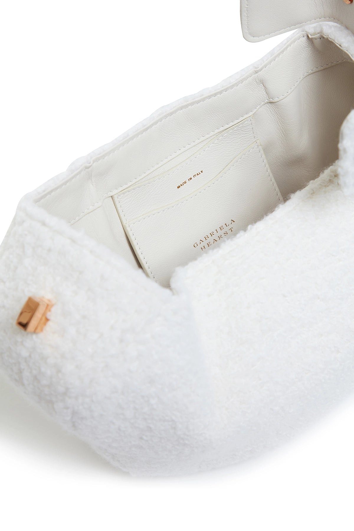 Nina Bag in Ivory Cashmere Boucle - 4