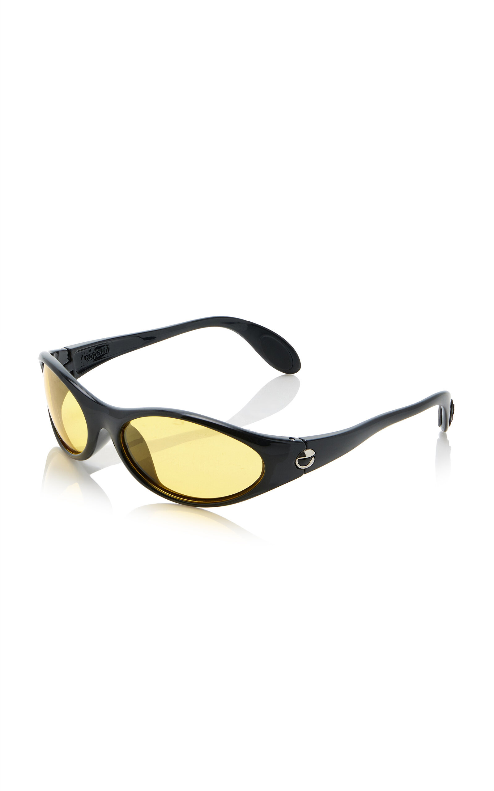 Cycling Round-Frame Acetate Sunglasses yellow - 3