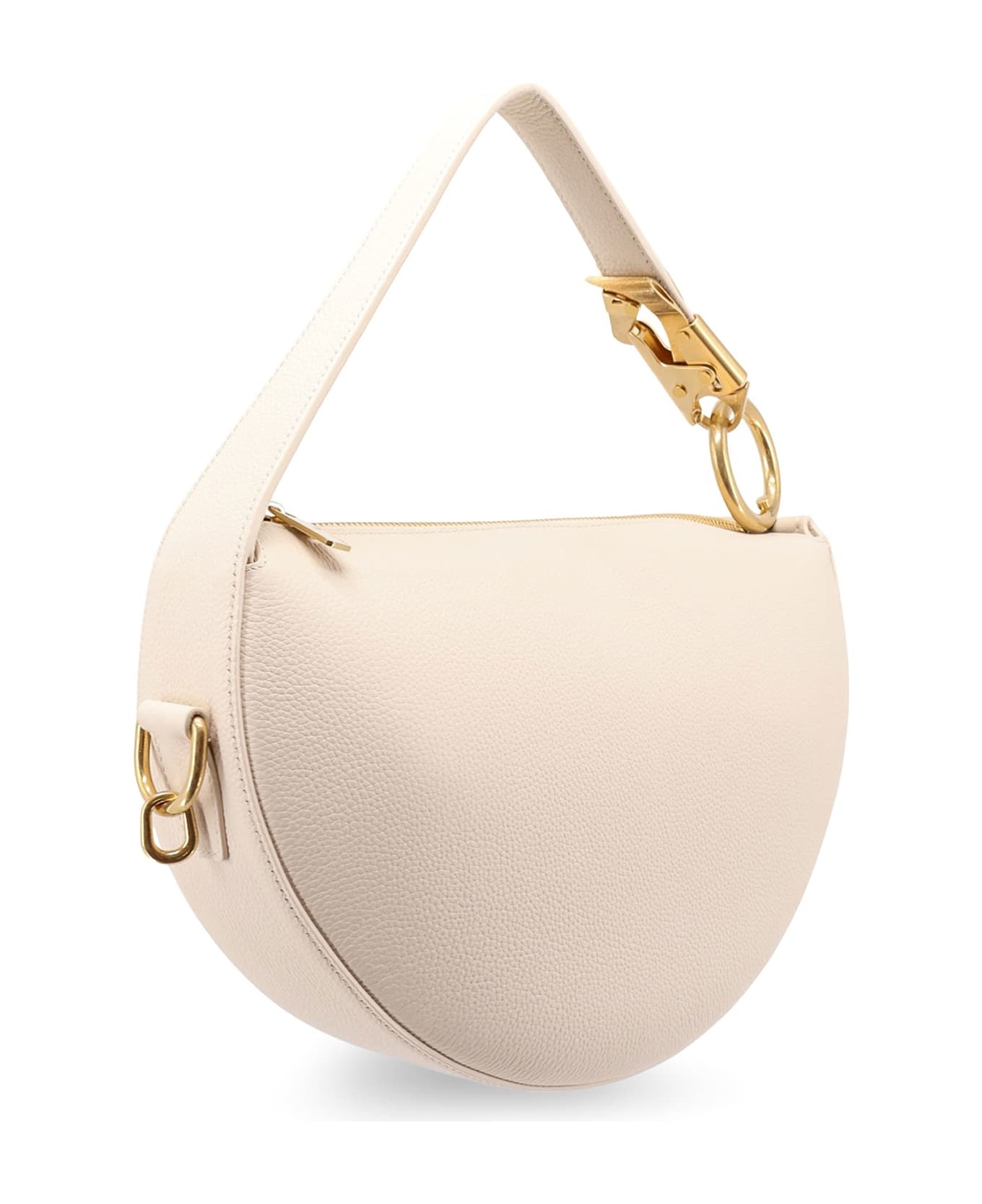 'knight' Cream Leather Bag - 3