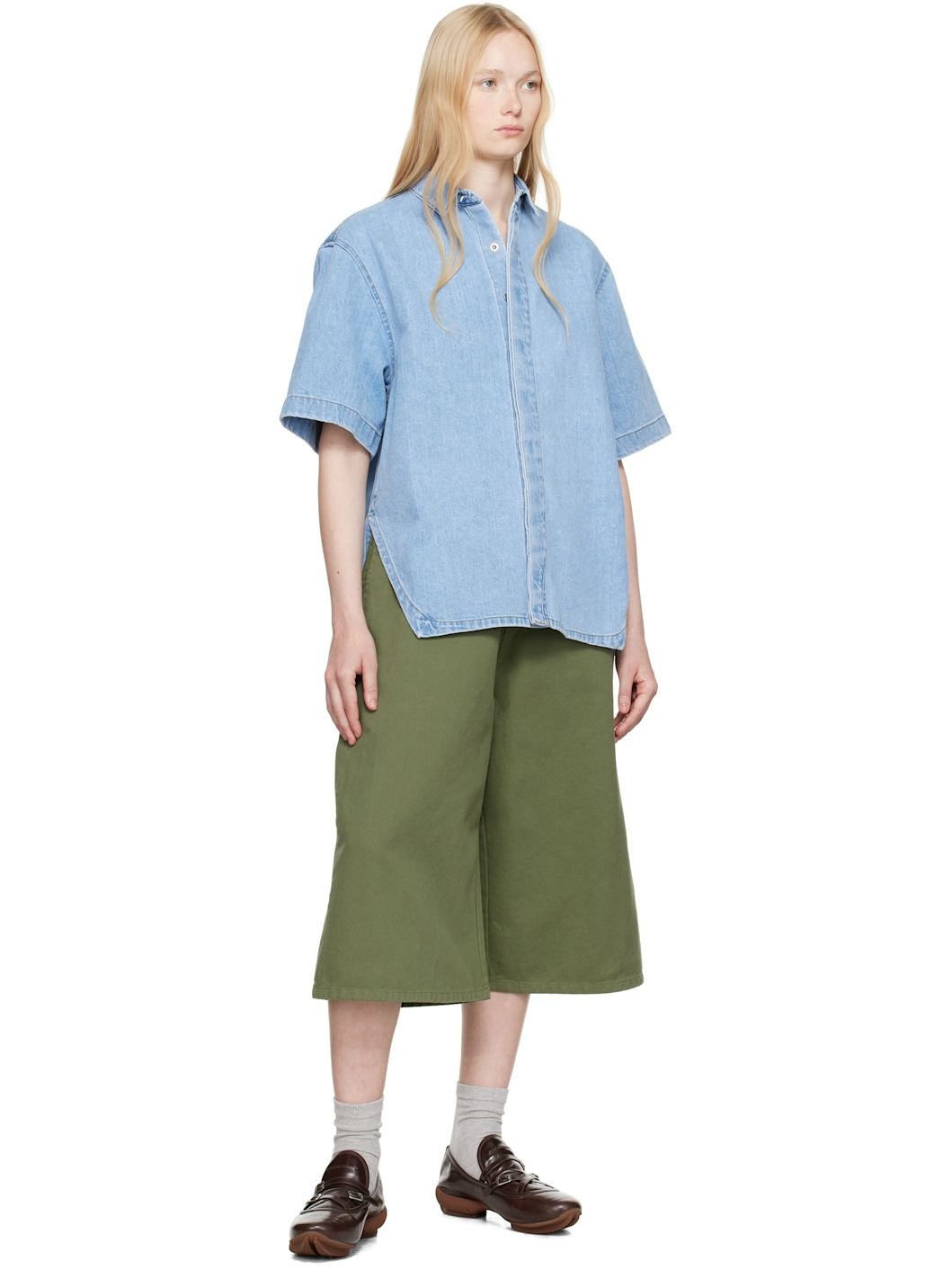 Blue Half Sleeve Product. 57 Denim Shirt - 4
