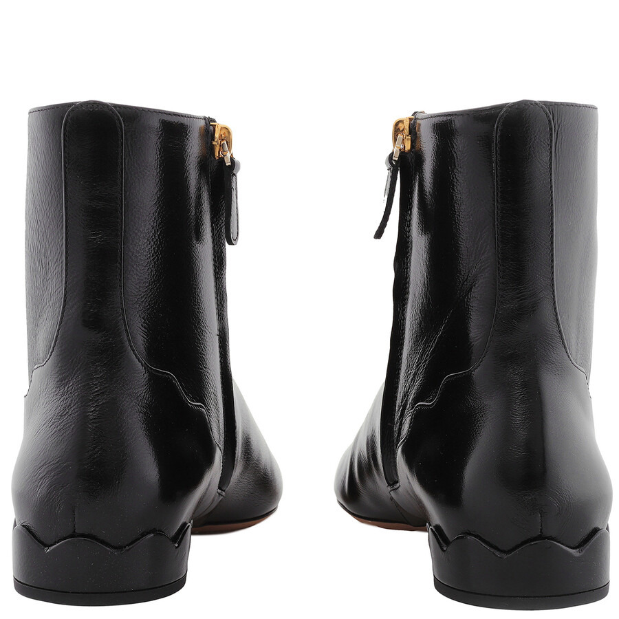 Chloe Laurena Leather Ankle Boots - 4