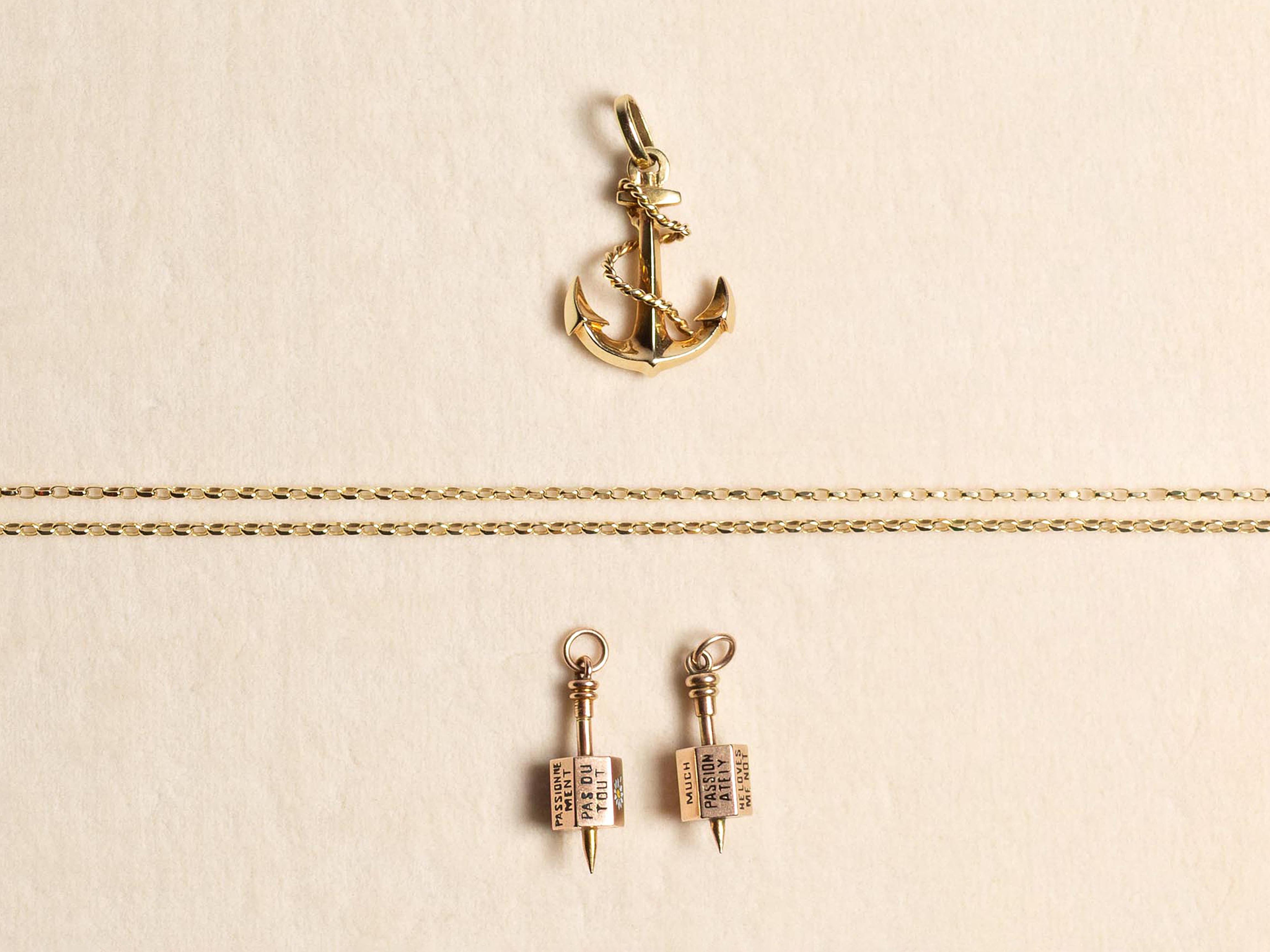 ANCHOR PENDANT IN 18kt GOLD - 2