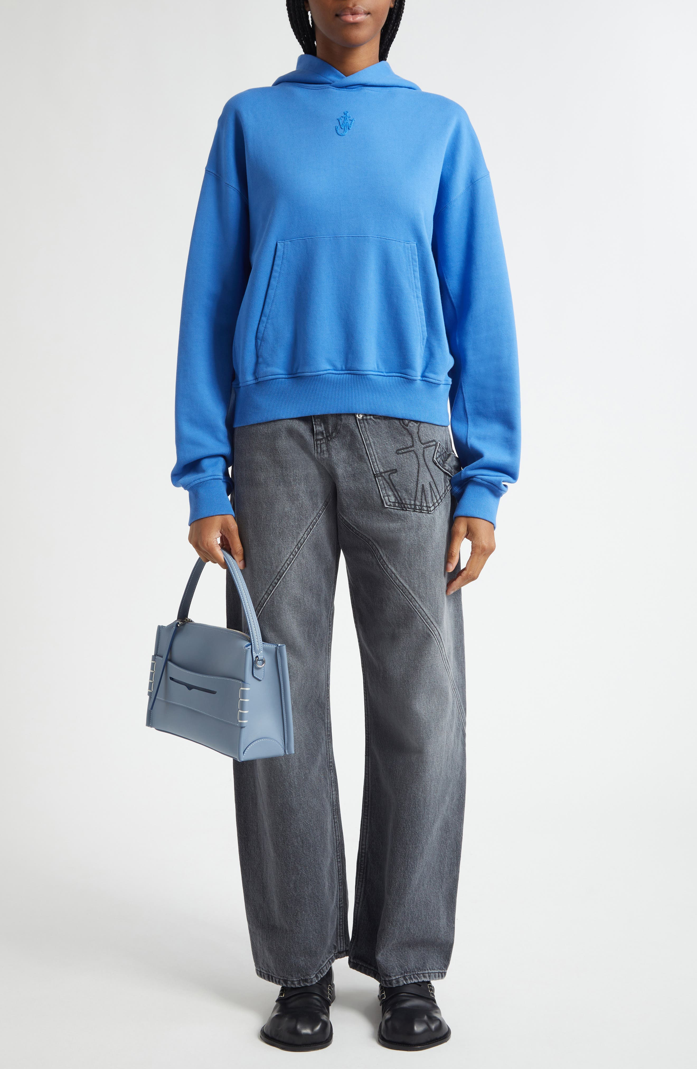 JW Anderson Twisted Workwear Jeans in Grey at Nordstrom - 2