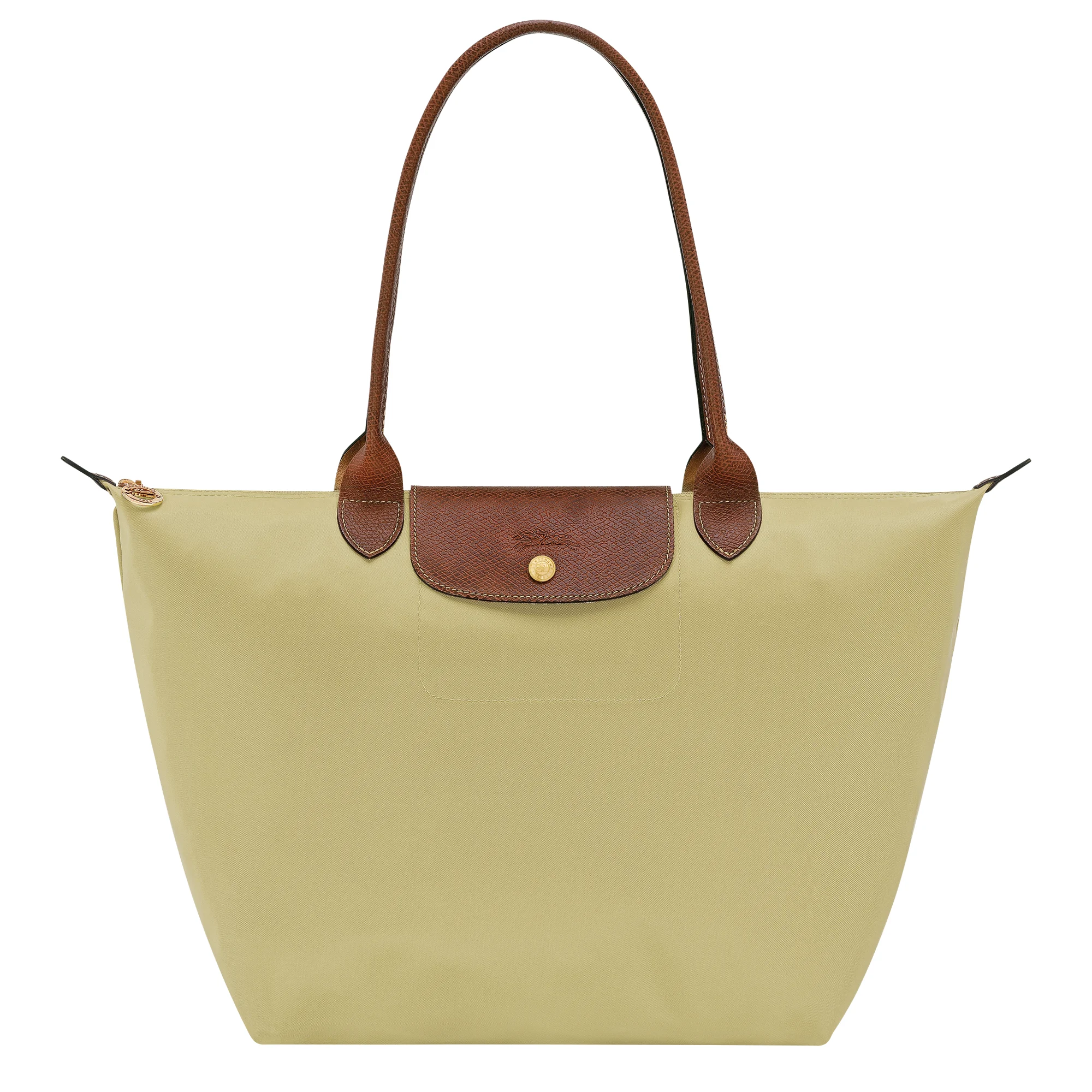 Le Pliage Original L Tote bag Pistachio - Recycled canvas - 1