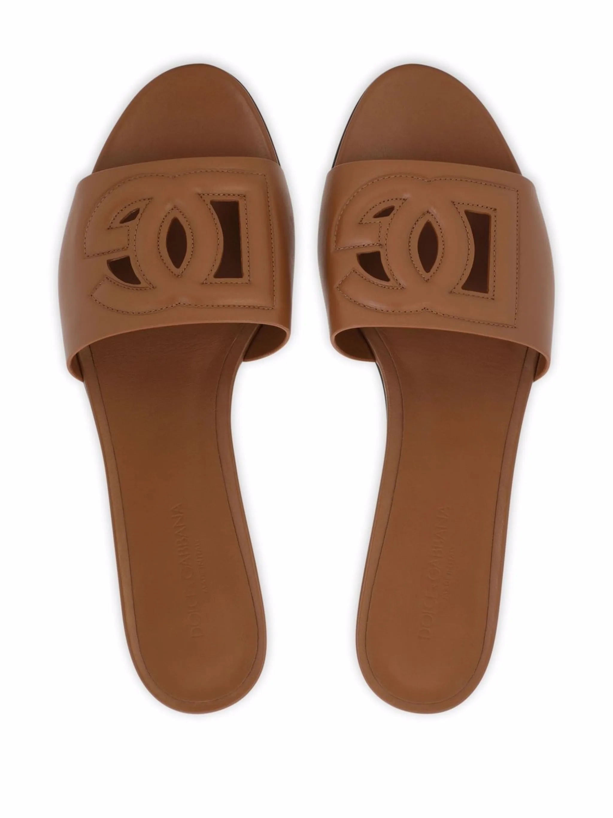 Dolce & Gabbana DG Logo Leather Sandals - 2