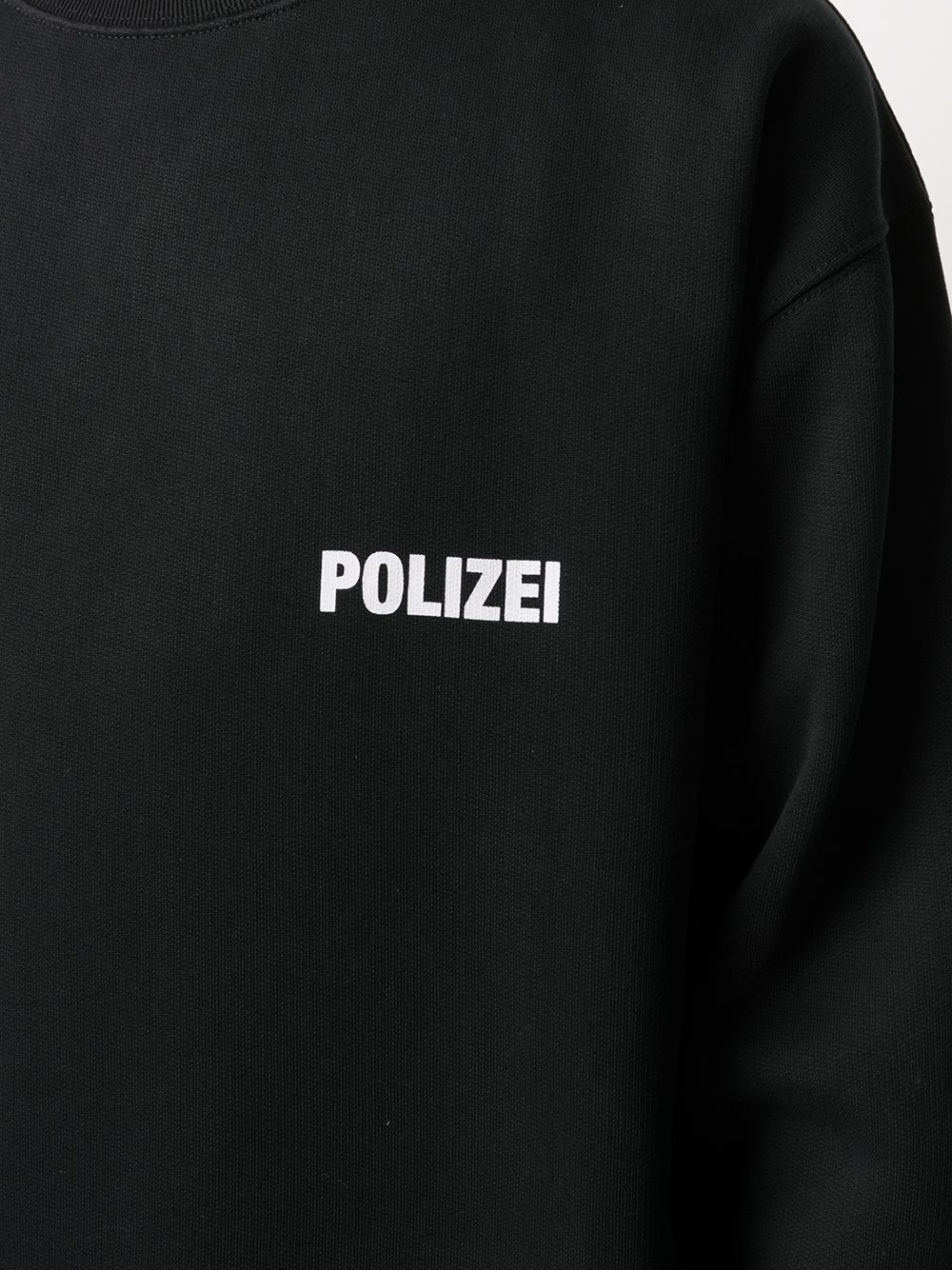 Polizei print oversized sweatshirt - 5