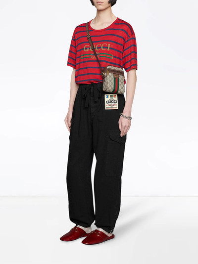 GUCCI logo striped T-shirt outlook