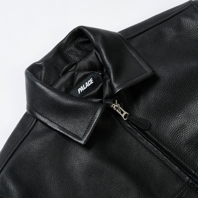 SMOKED LEATHER JACKET BLACK 4