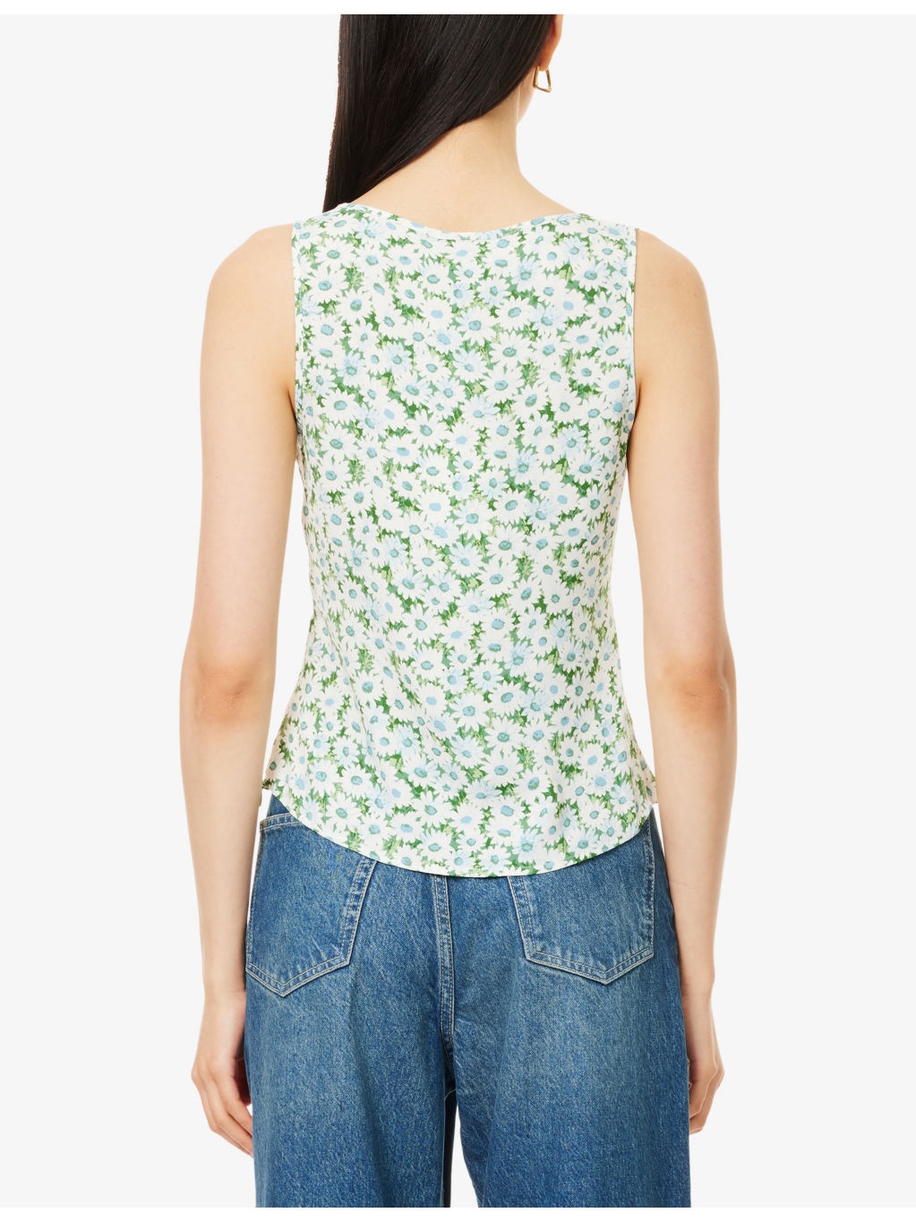 Miri Floral-Print Crepe Top - 4