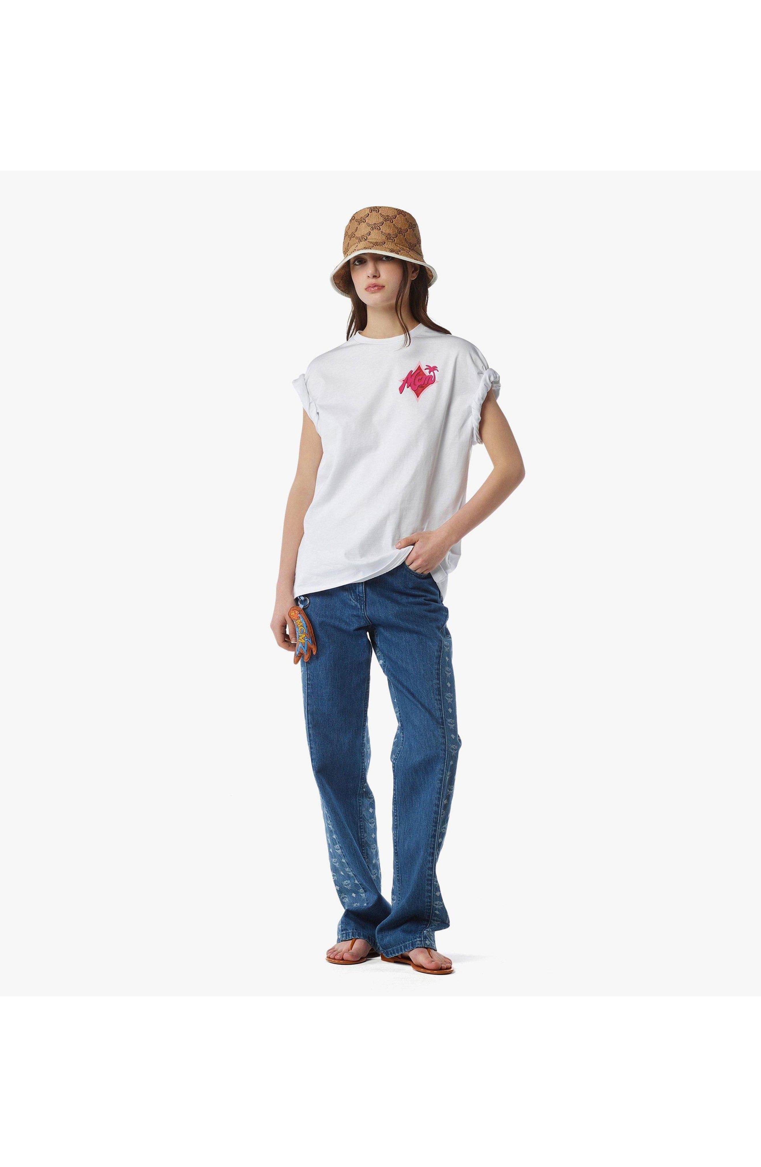 MCM X SNIPES Logo T-Shirt in White at Nordstrom - 6