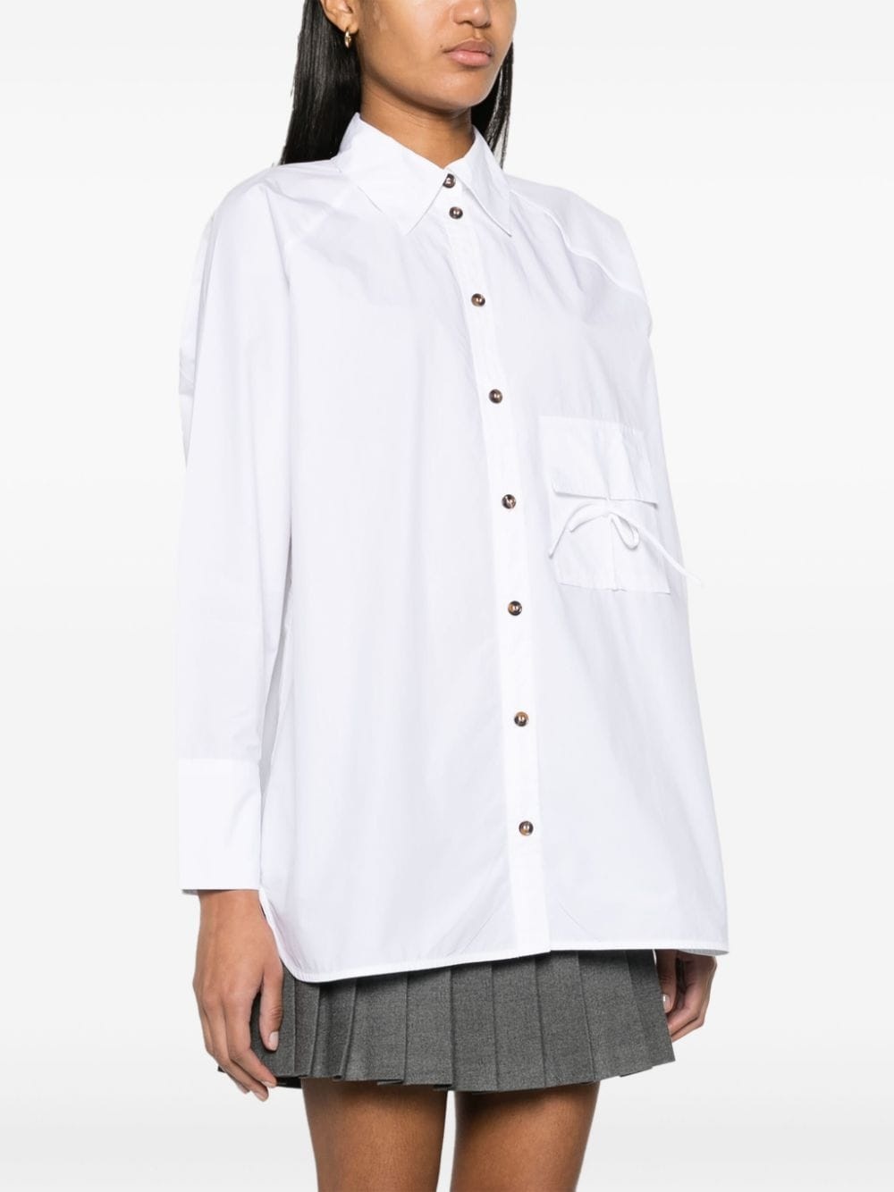 raglan-sleeved organic cotton shirt - 3