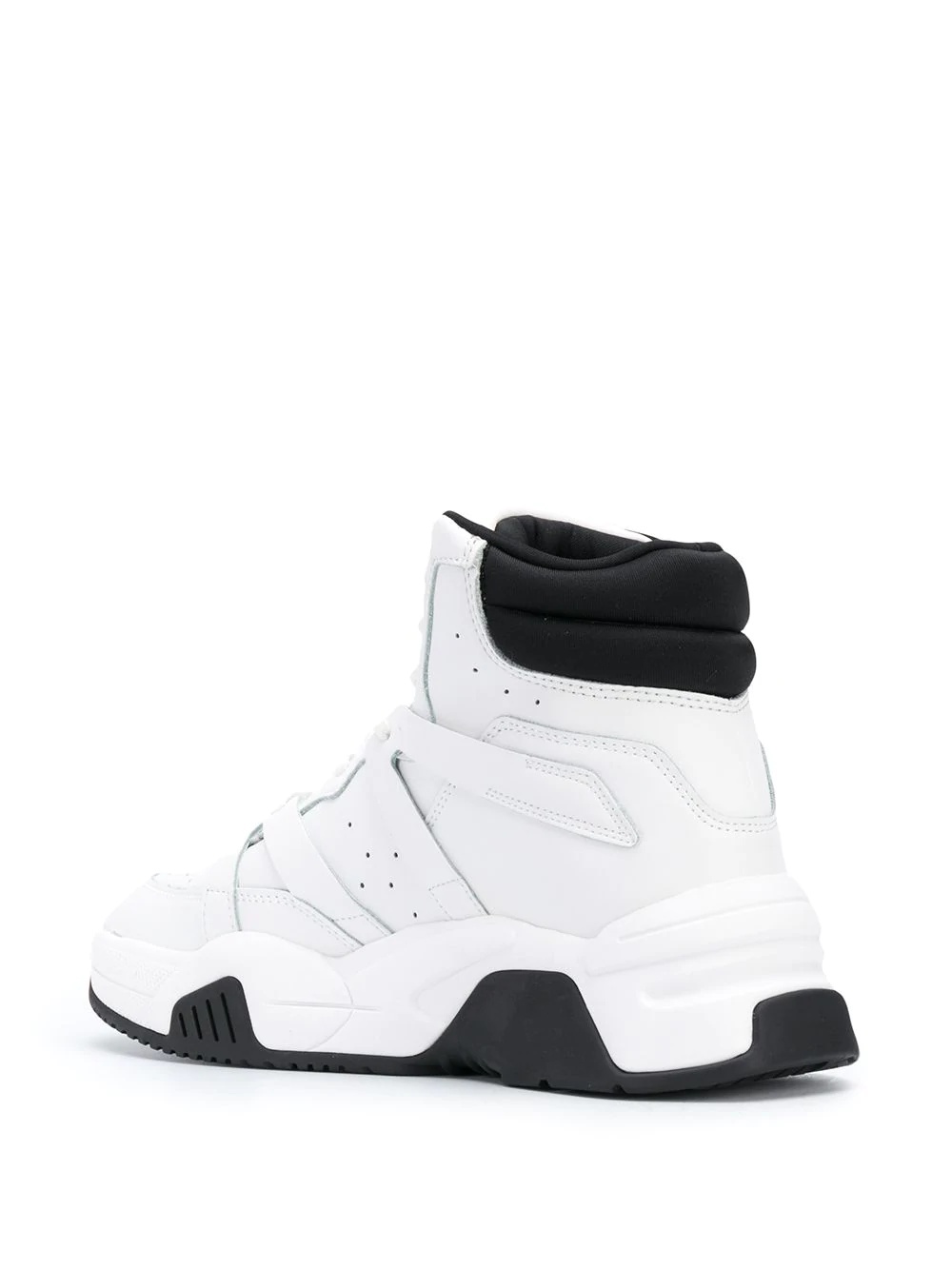 hi-top lace trainers - 3