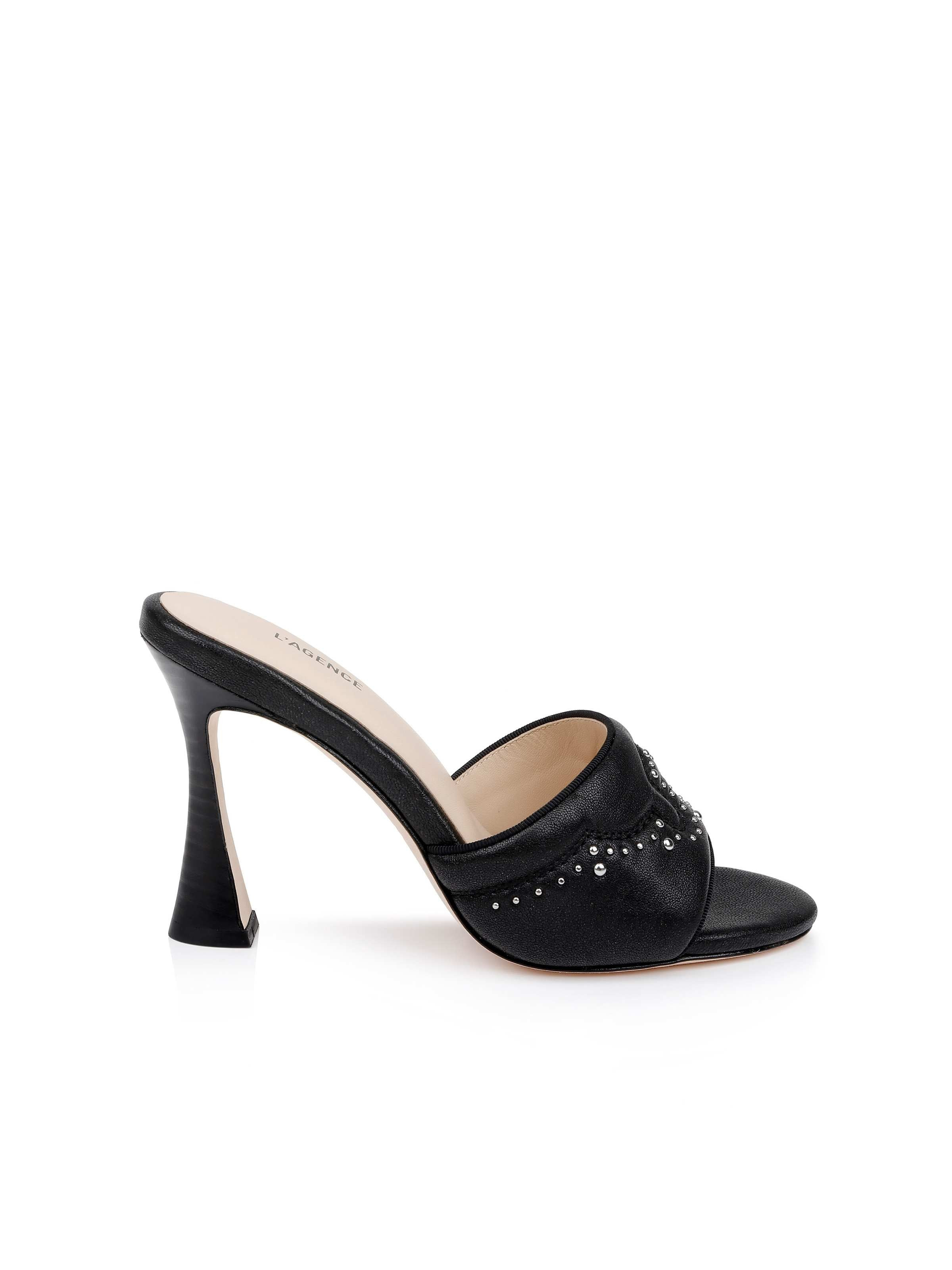 Lille Leather Open-Toe Mule - 4