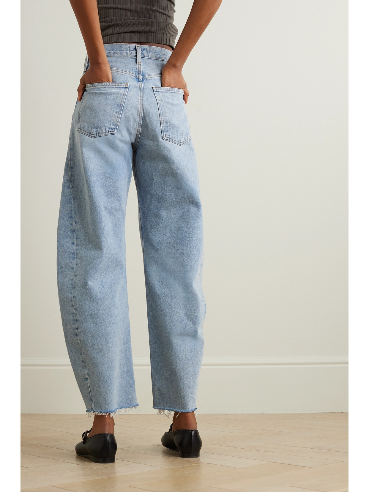 Luna High-rise Tapered Organic Jeans - 3