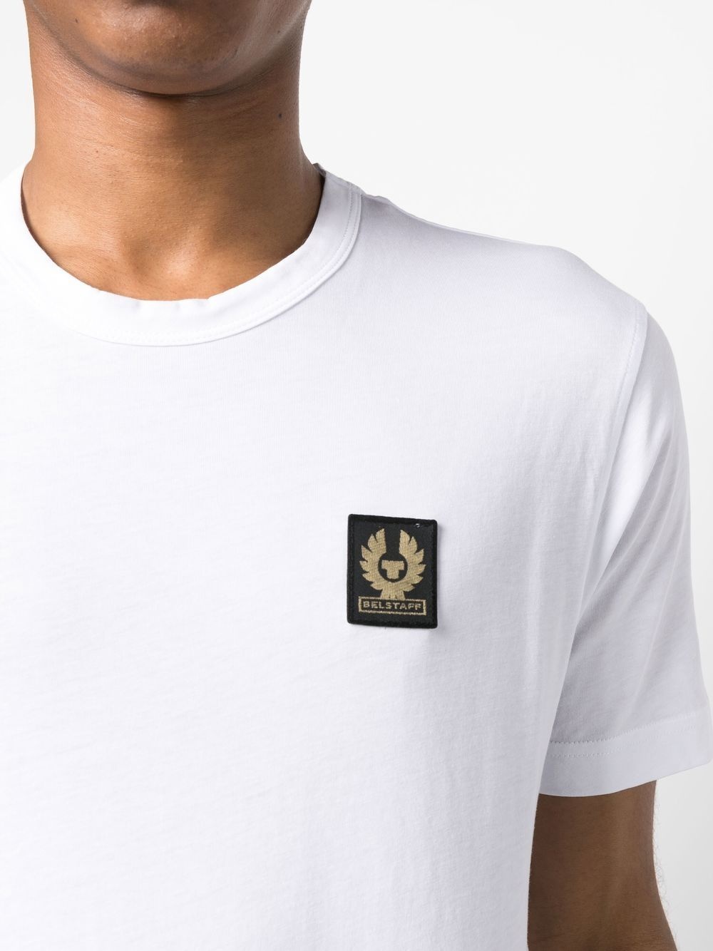 logo-patch cotton T-Shirt - 4