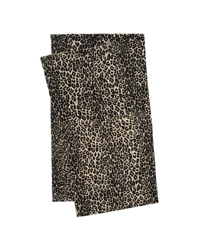 SILK STOLE LEOPARD BEIGE - 1