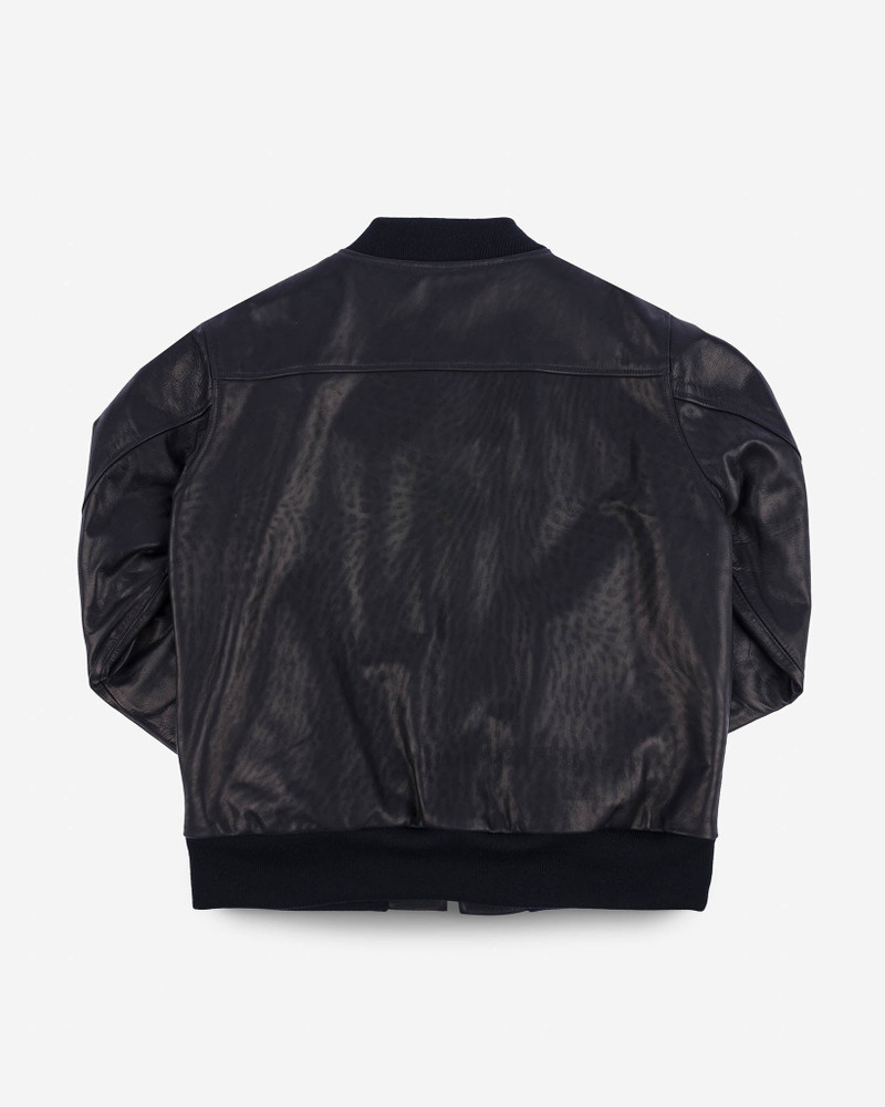 Iron Heart IHSB-COL-BLK Iron Heart x Simmons Bilt Prairie Horsehide College Jacket - Black outlook