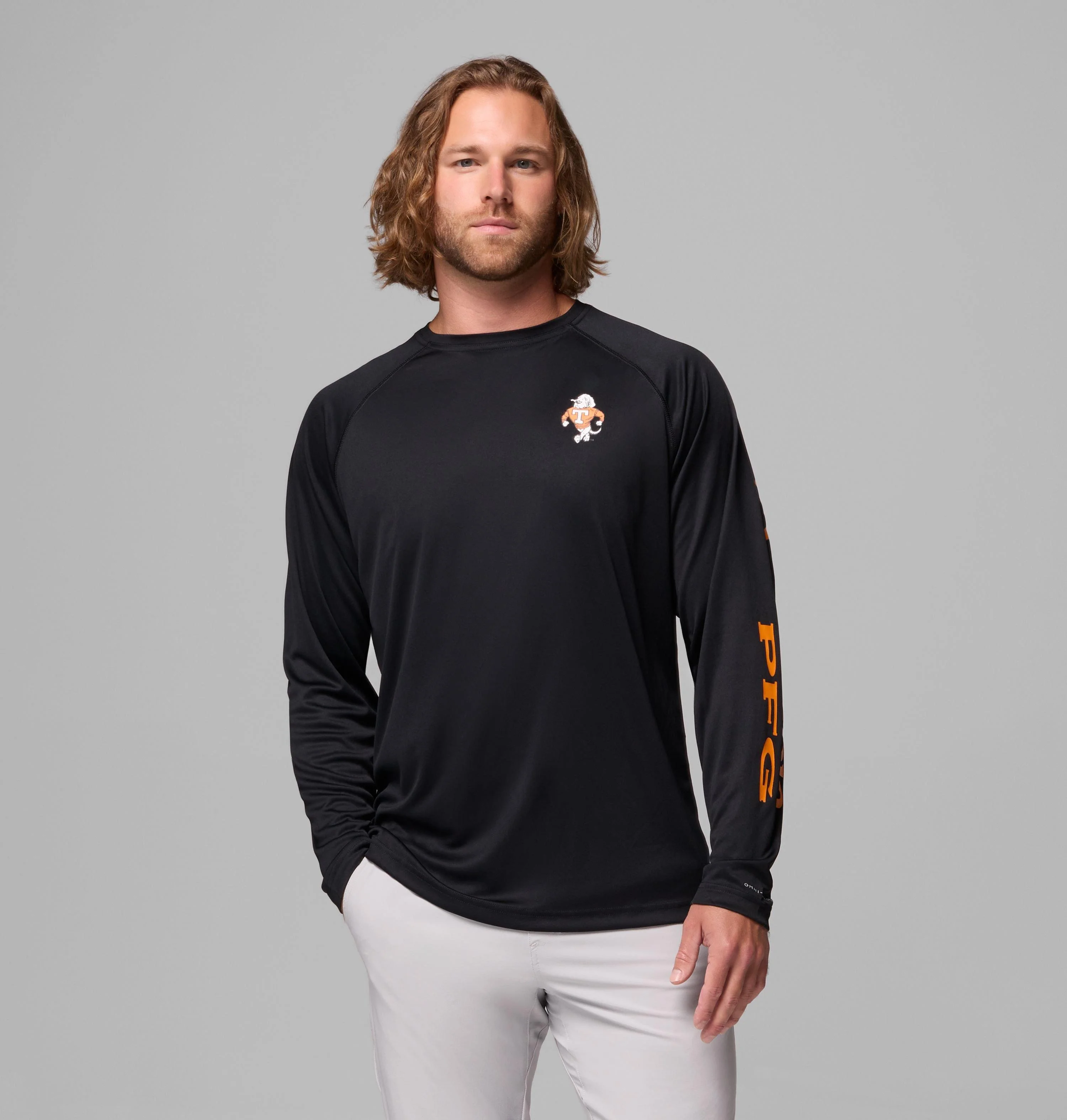 Men's Collegiate PFG Terminal Tackle Long Sleeve Shirt - Tennessee - 1