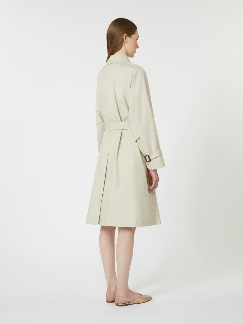 CTRENCH Double-breasted water-repellent twill trench coat - NATURAL 4