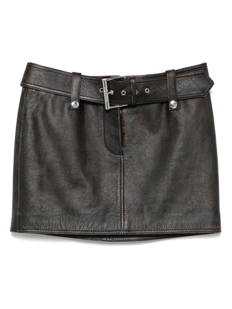leather mini skirt 1