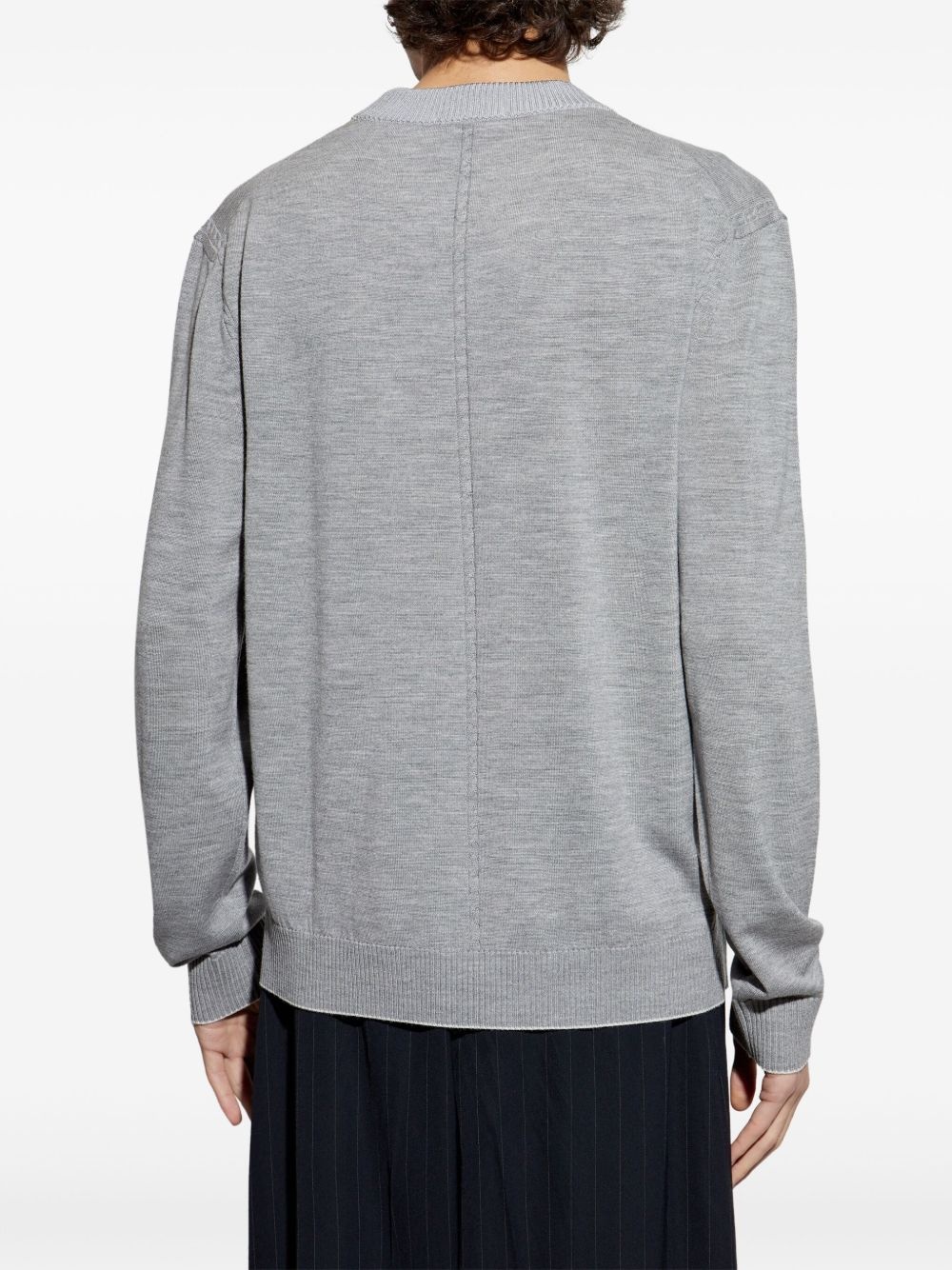 logo-embroidered jumper - 4