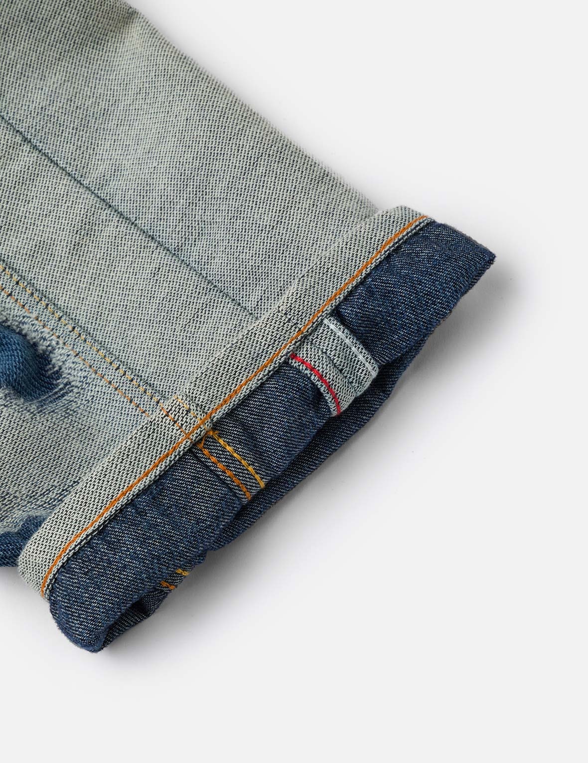 Distressed Seagull Embroidery Fashion Fit Denim Jacket - 10