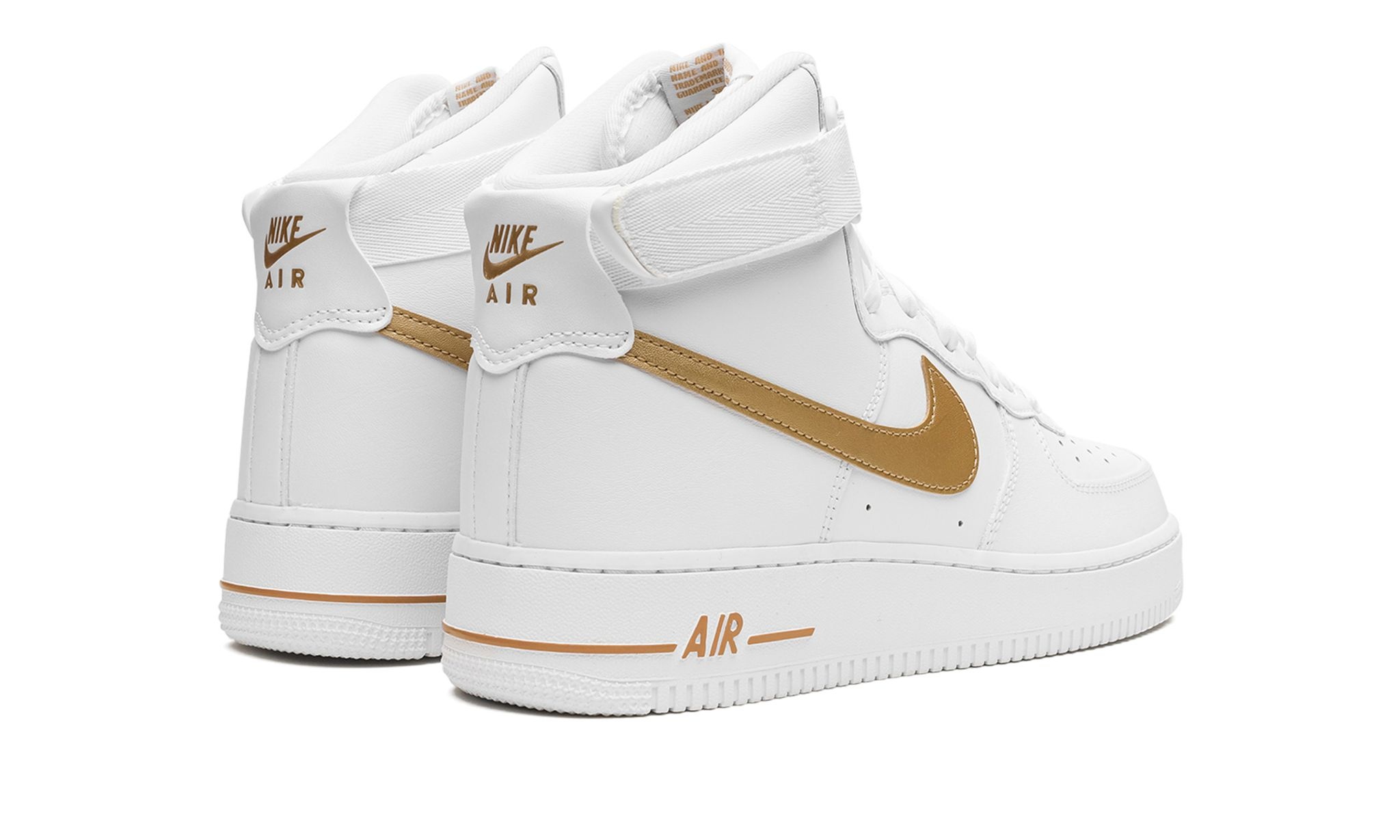 AIR FORCE 1 WMNS "White / Metallic Gold" - 3