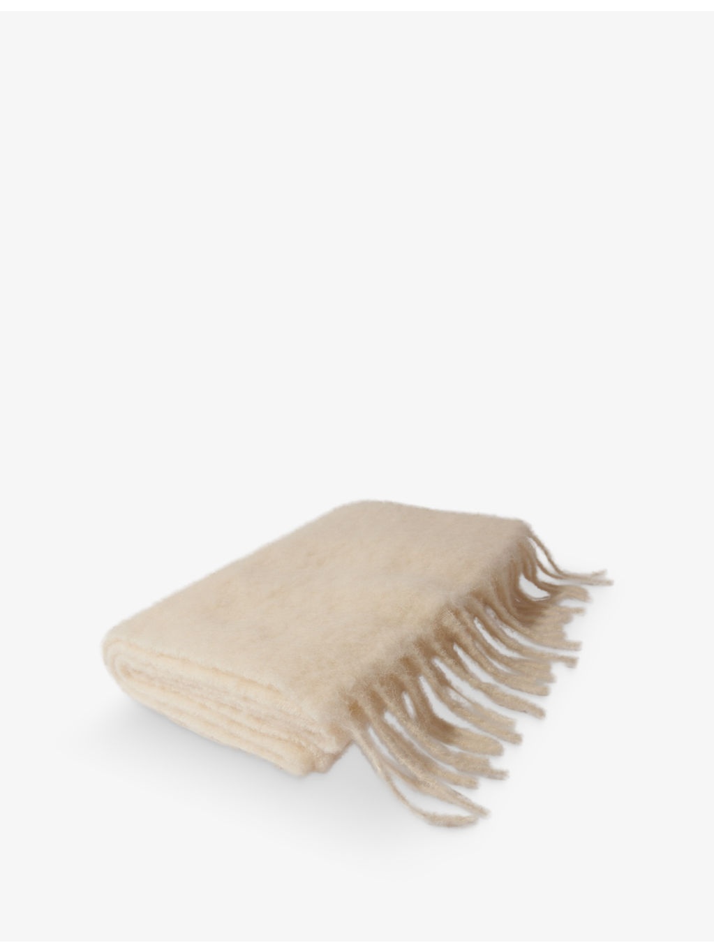 Brand-patch tassel alpaca-blend scarf - 2