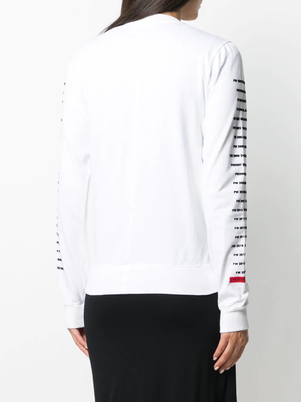 logo print long-sleeved jumper - 3