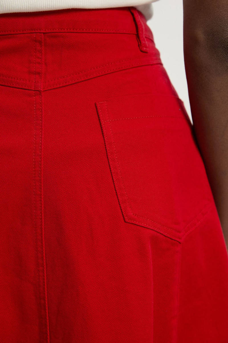 Denim 5 Pocket Midi Skirt 3
