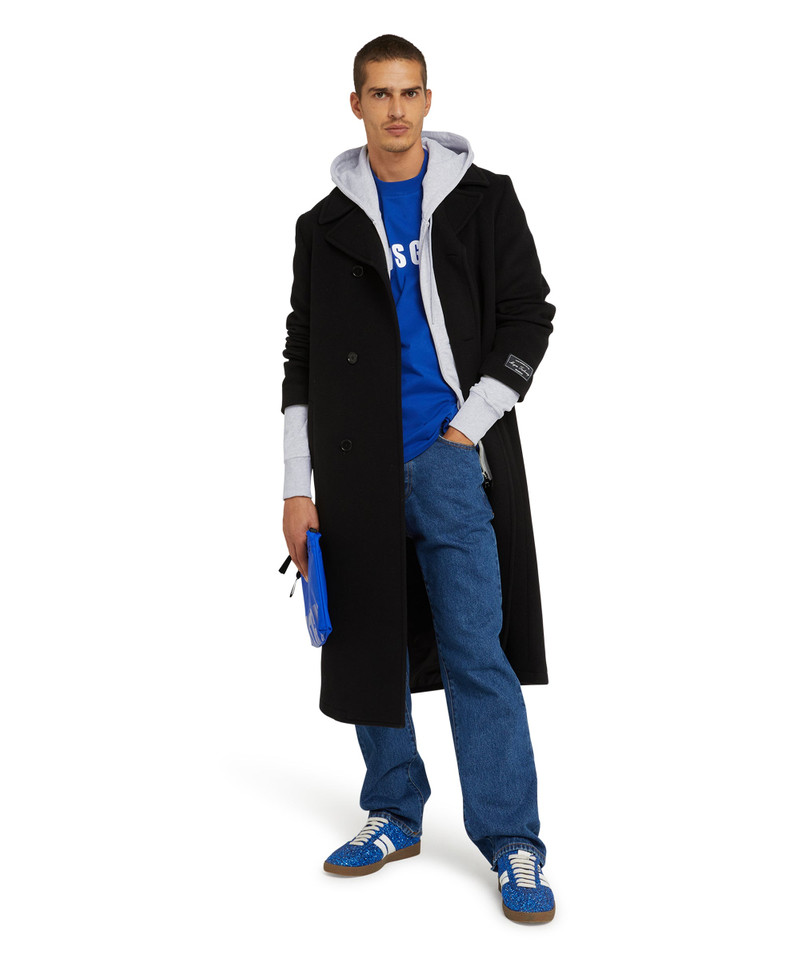 Cotton sweatshirt with hood and micro logo 5
