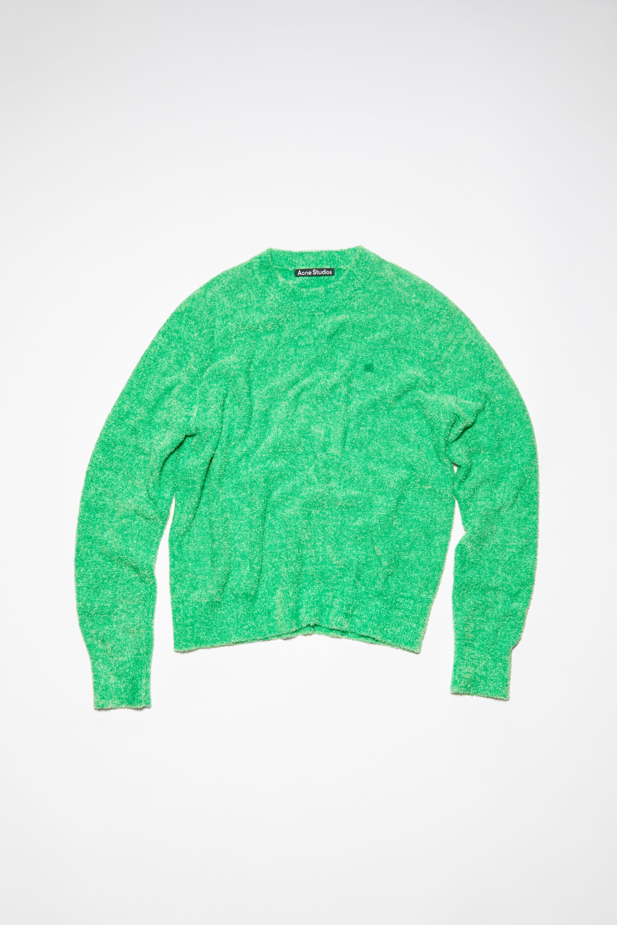 Crew neck knit jumper - Bright Green - 1